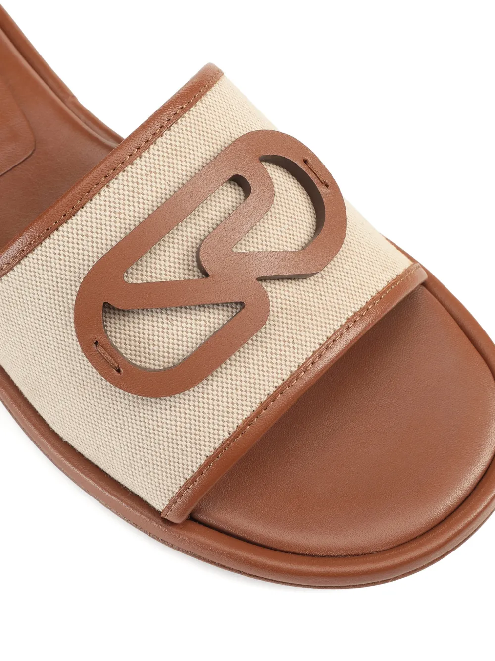 Sergio Rossi Surge sandalen met logodetail Beige