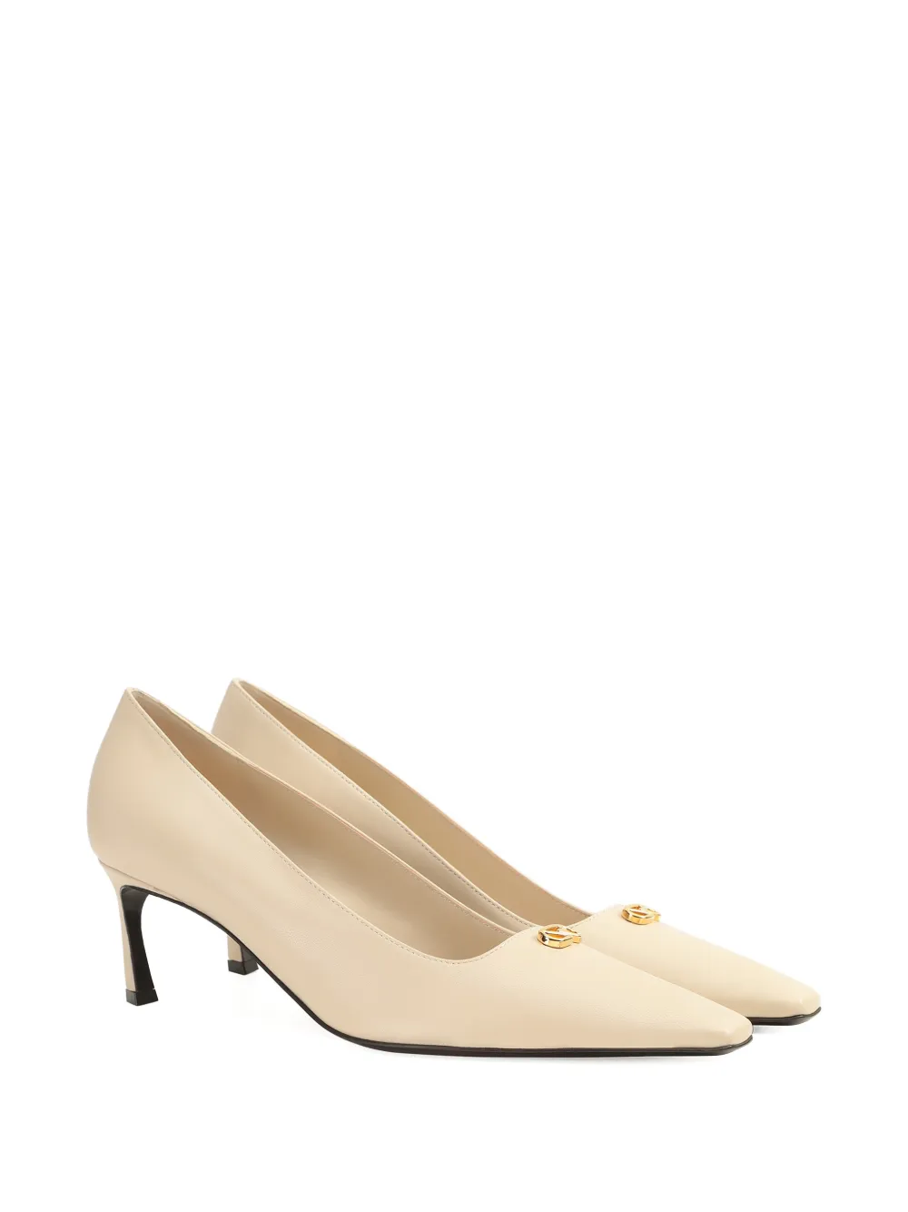 Sergio Rossi Surge pumps met logoplakkaat Beige