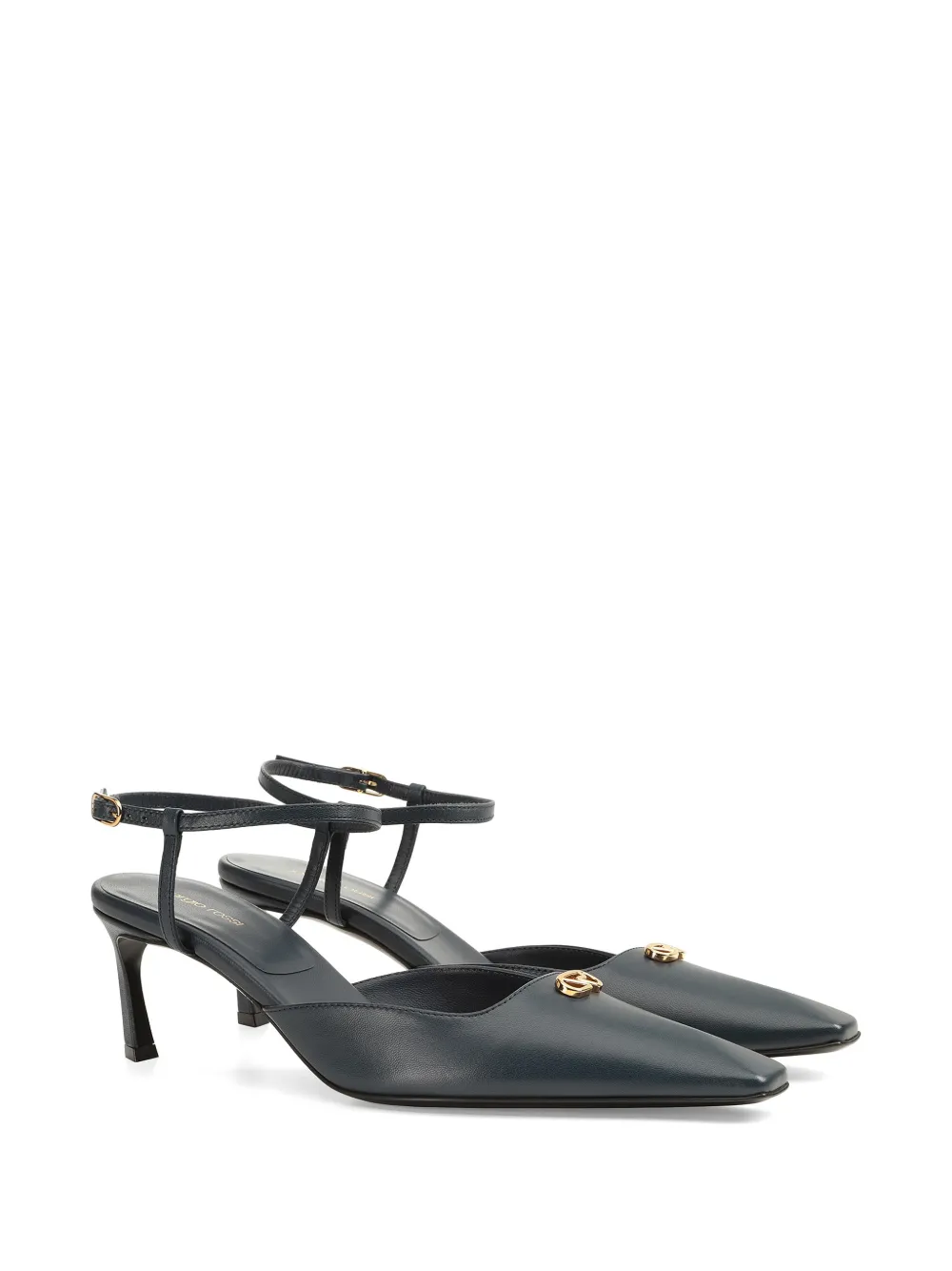 Sergio Rossi Surge pumps met logoplakkaat Blauw
