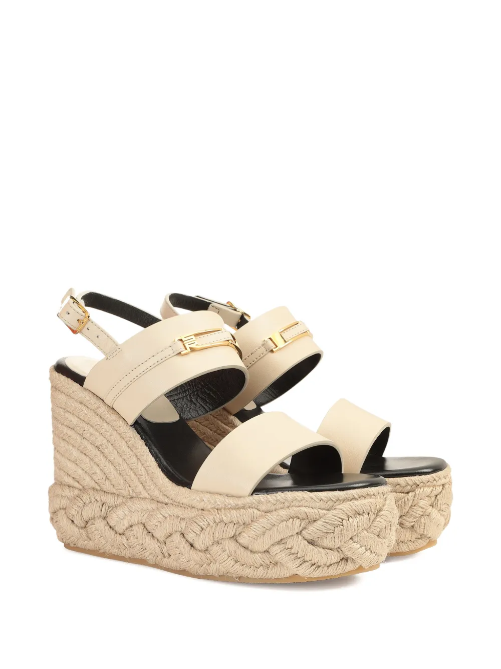 Sergio Rossi Bitt sandalen met gesp Beige