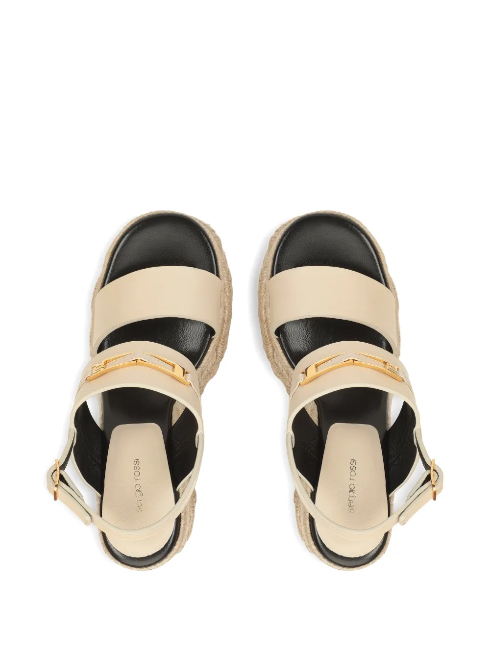 Sergio Rossi Bitt sandalen met gesp Beige