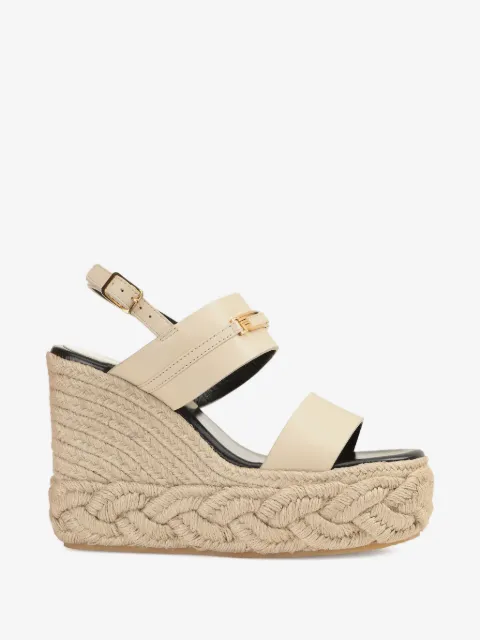 Sergio Rossi flettede Bitt sandaler med spænde