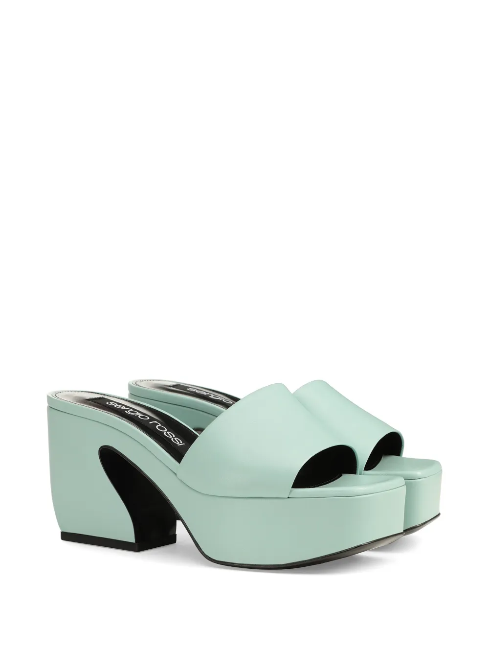 Sergio Rossi Sandalen met plateauzool Groen