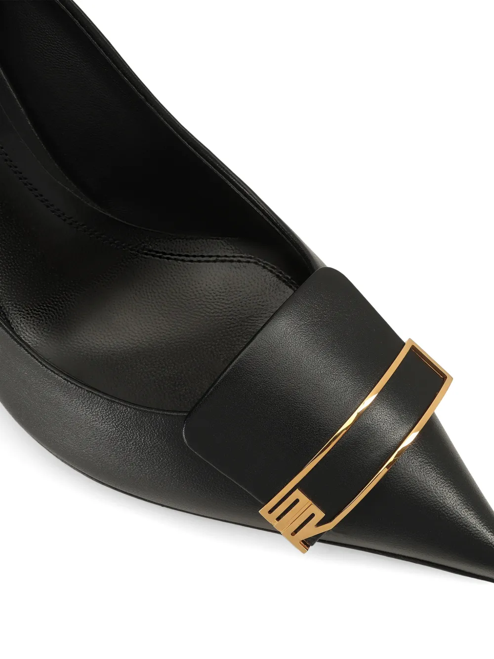 Sergio Rossi Pumps met goudkleurig detail Zwart