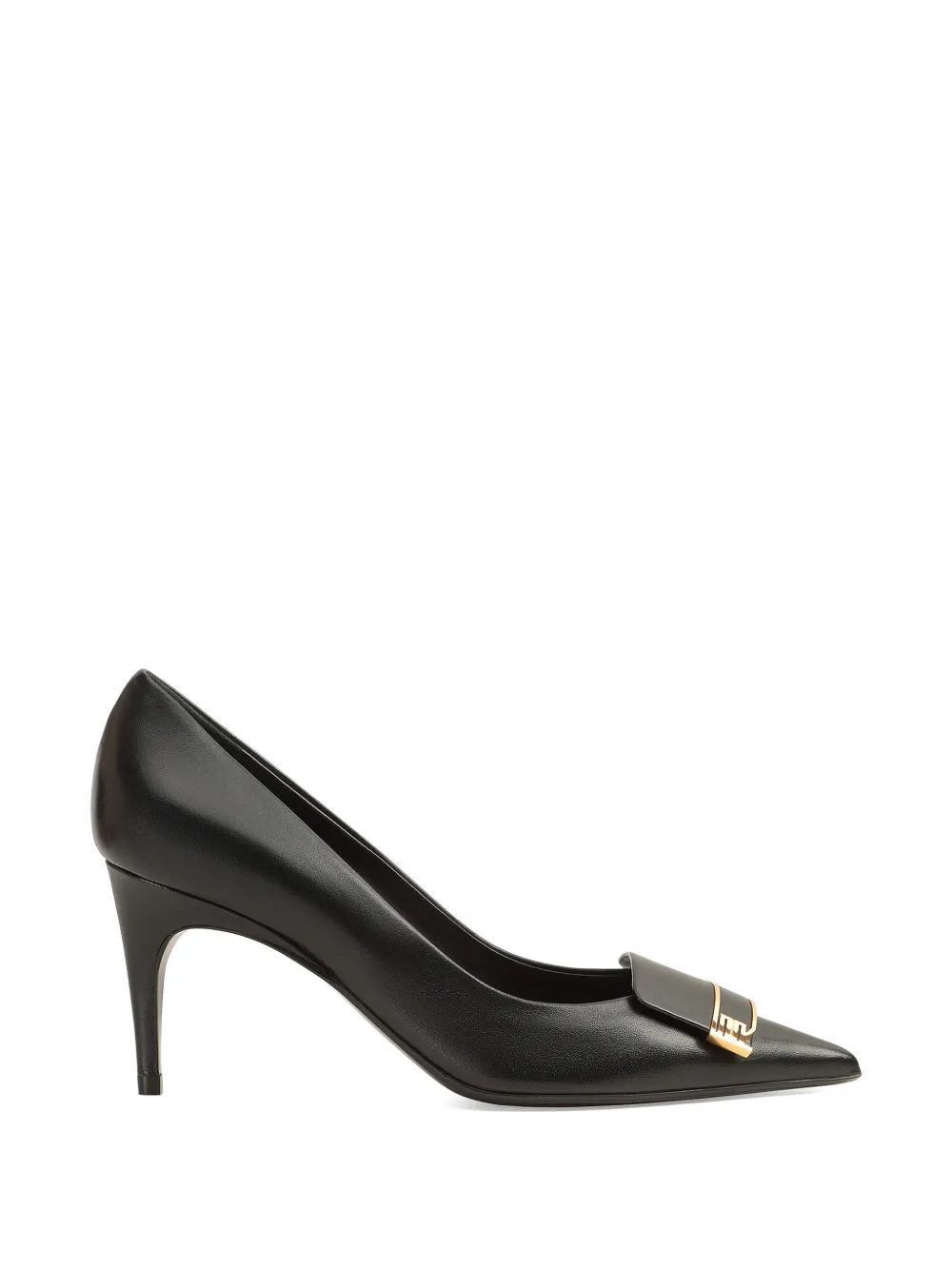 Sergio Rossi Pumps met goudkleurig detail Zwart