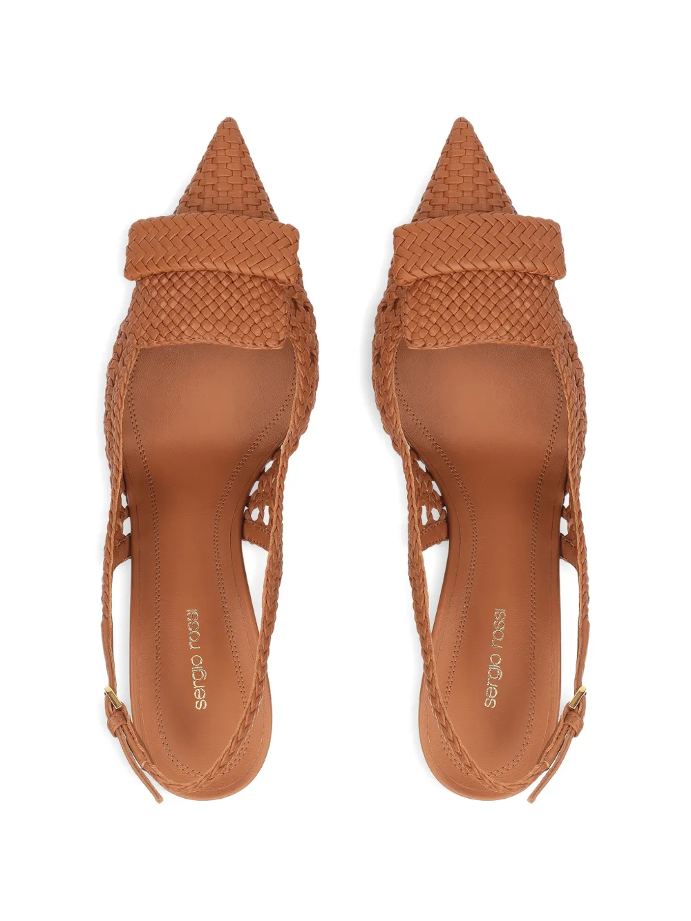 Sergio Rossi Sr1 gevlochten pumps Bruin