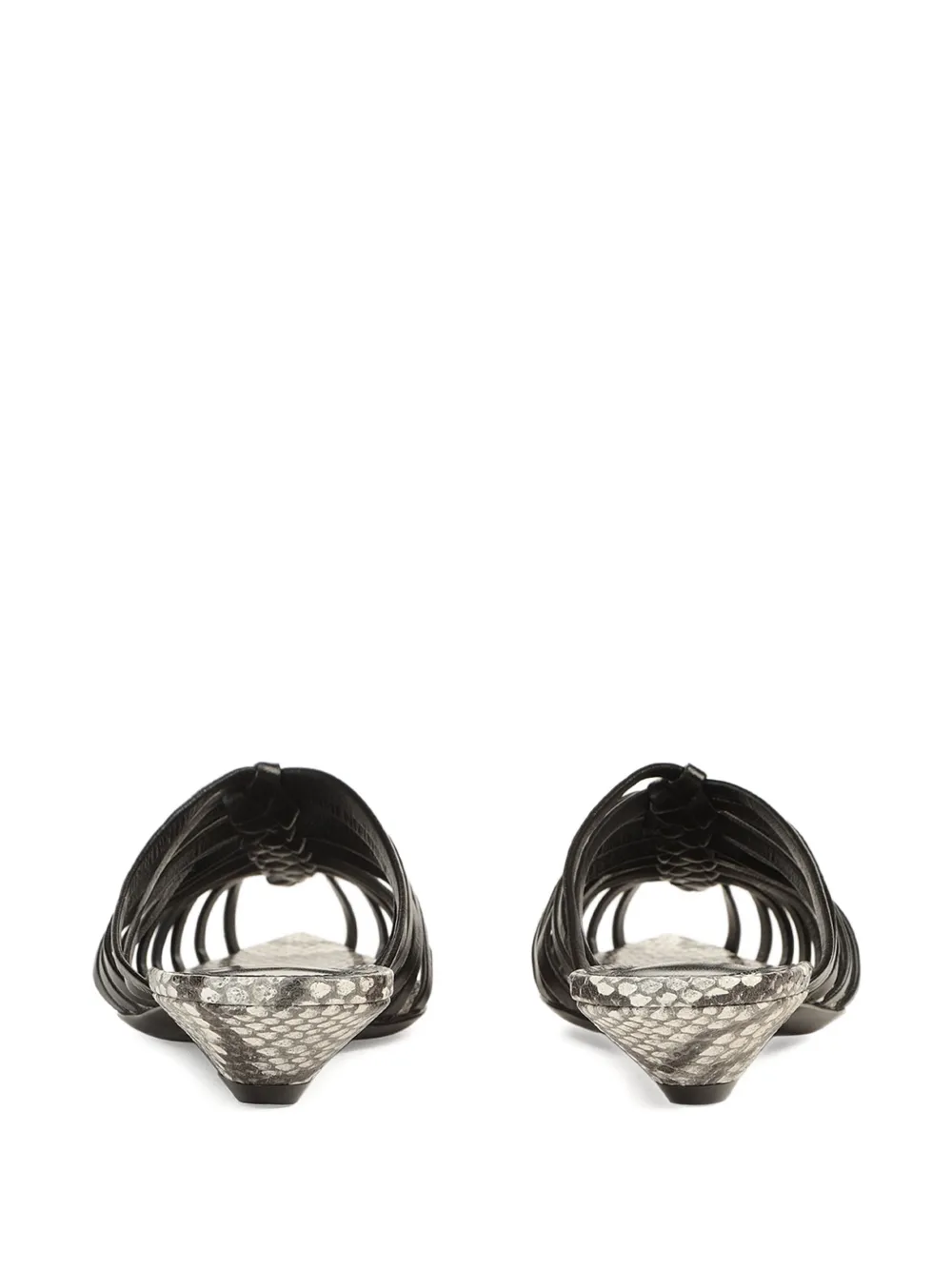 Sergio Rossi Wovenia sandalen Zwart