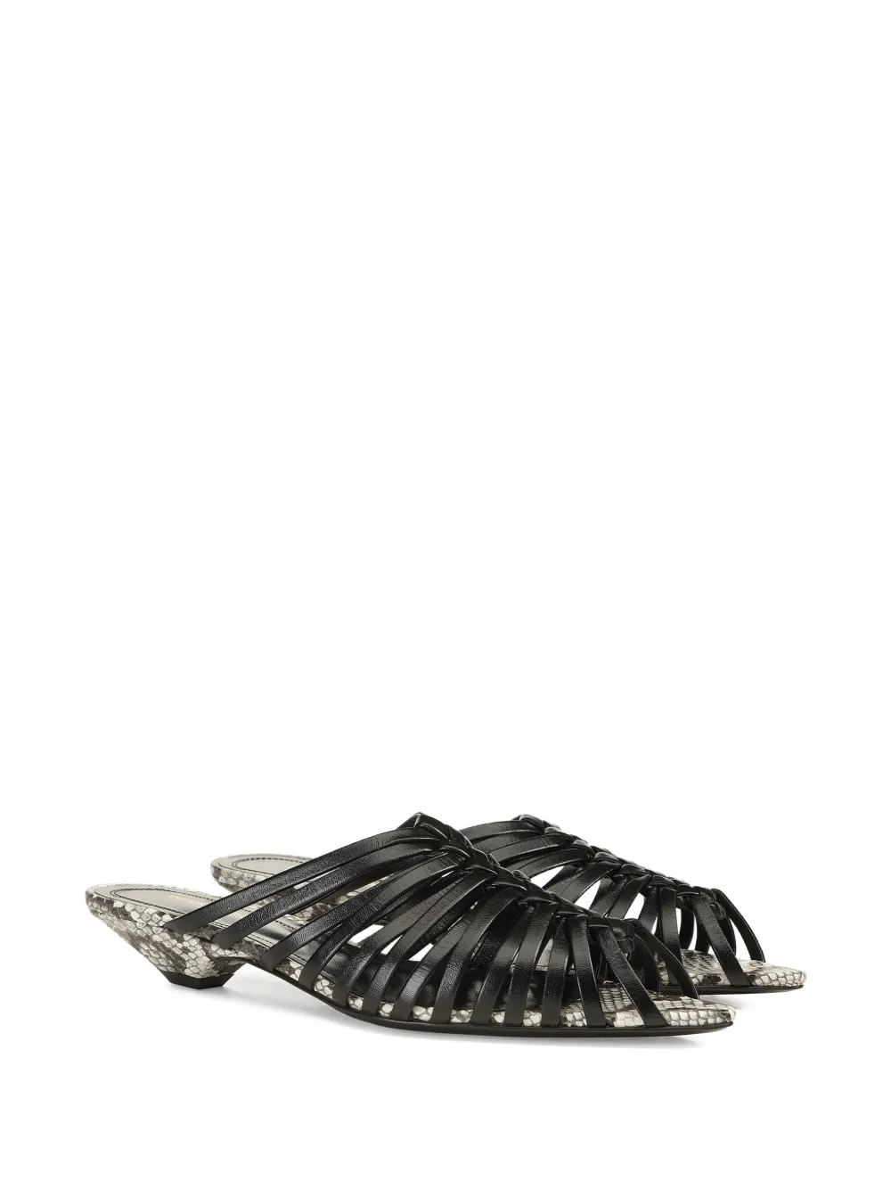 Sergio Rossi Wovenia sandalen Zwart