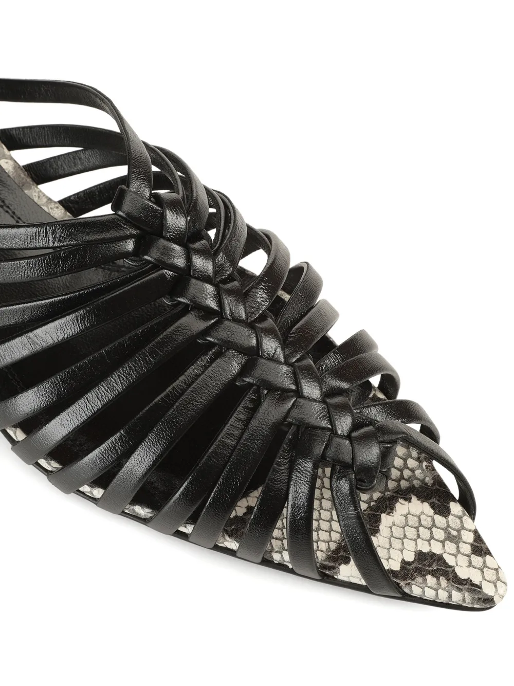 Sergio Rossi Wovenia sandalen Zwart