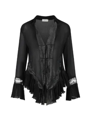 Alberta Ferretti シルク ブラウス | ブラック | FARFETCH JP