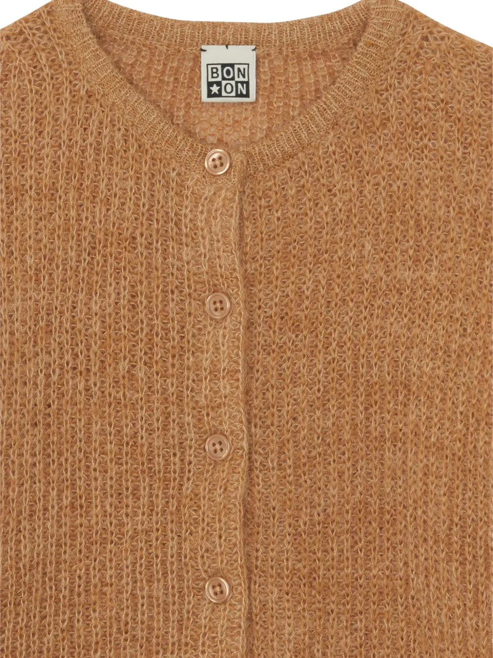  Bonton Button Cardigan - Brown 