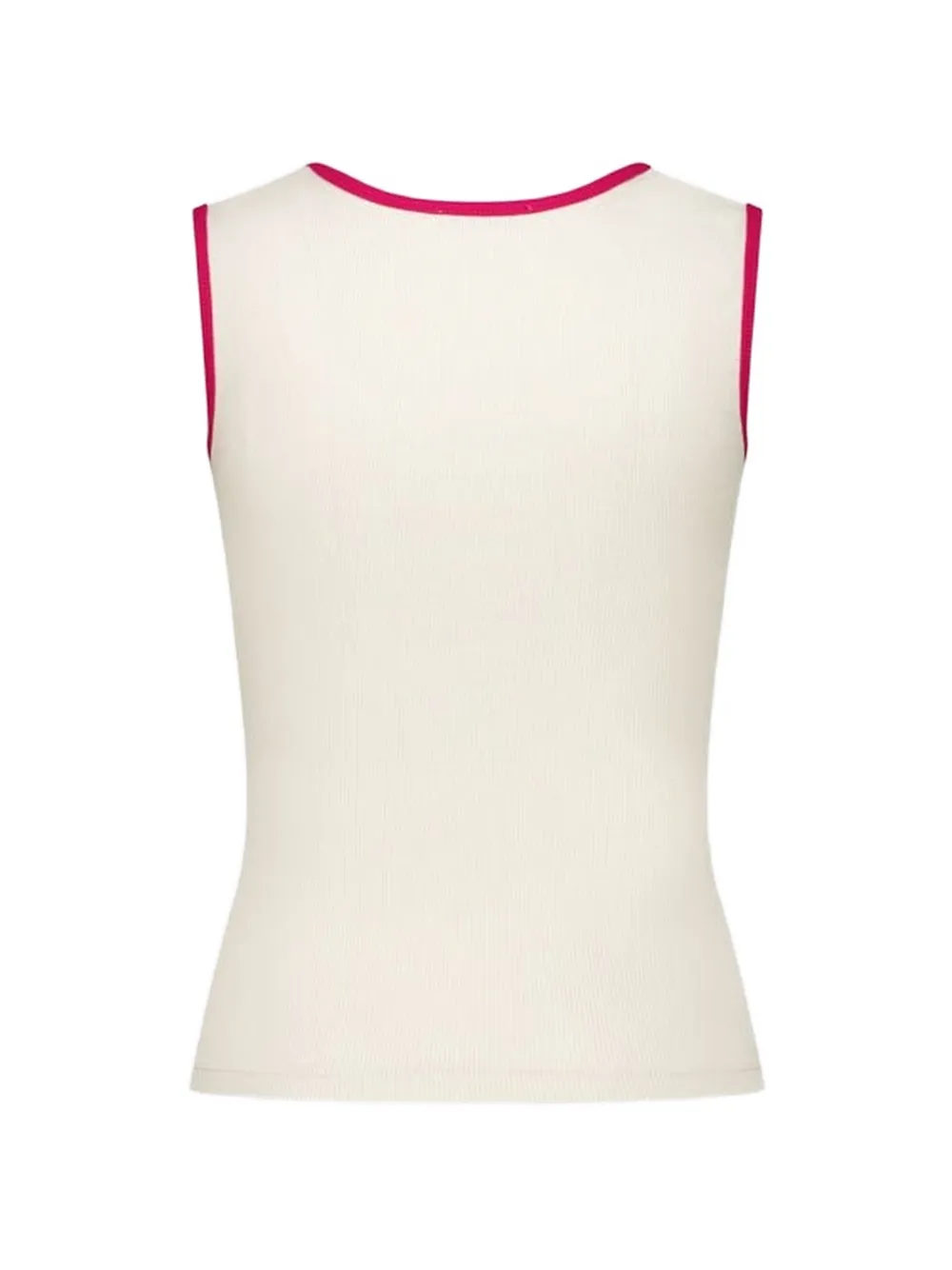  Vaillant Studio Ribbed Lace-trim Tank Top - Neutrals 