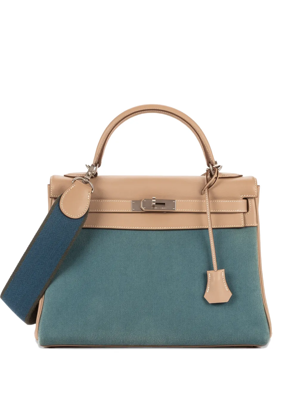 Hermès Pre-Owned 32 Kelly Retourne tote bag - Blu