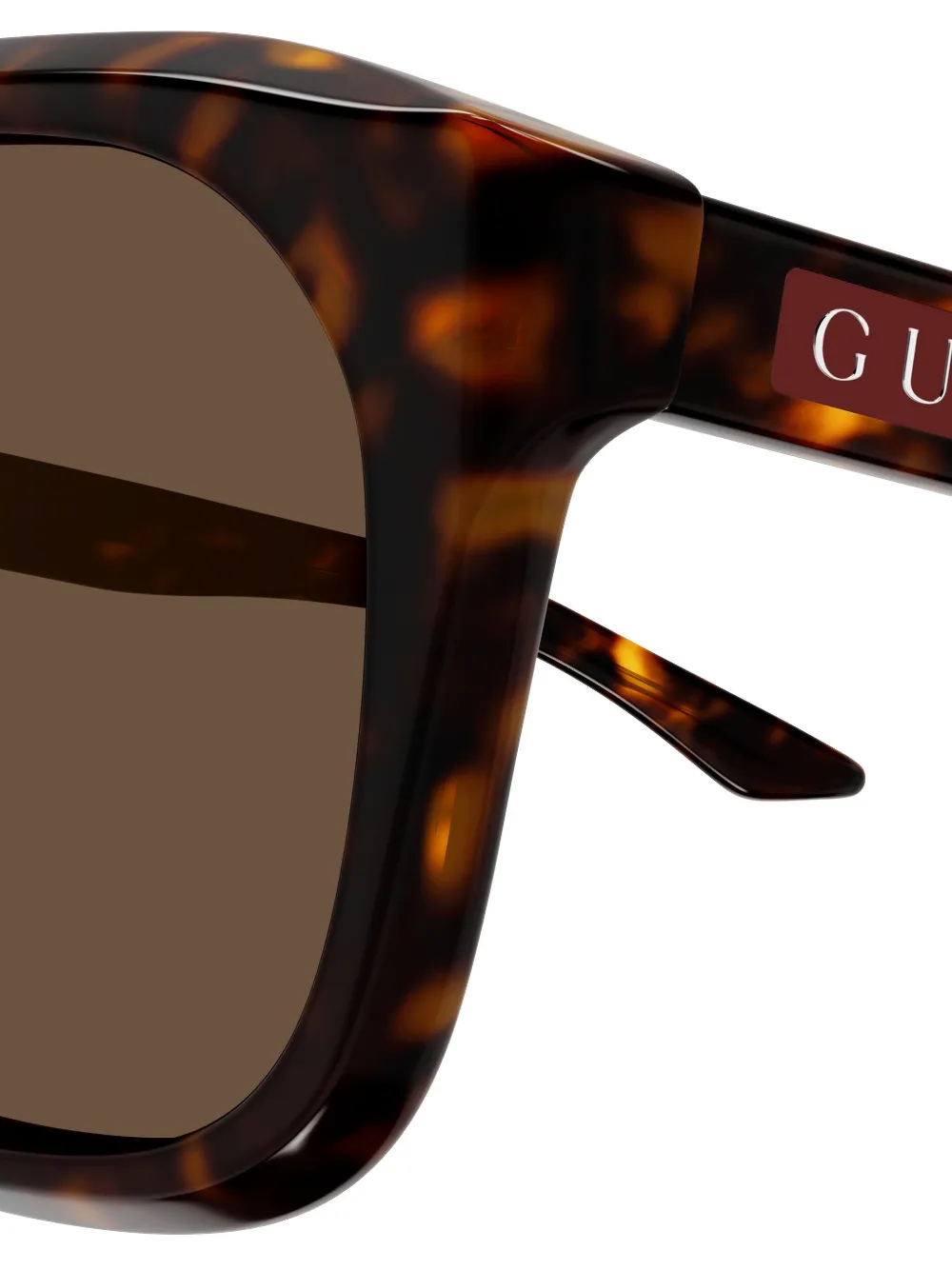 Gucci Eyewear Zonnebril met geometrisch montuur Bruin