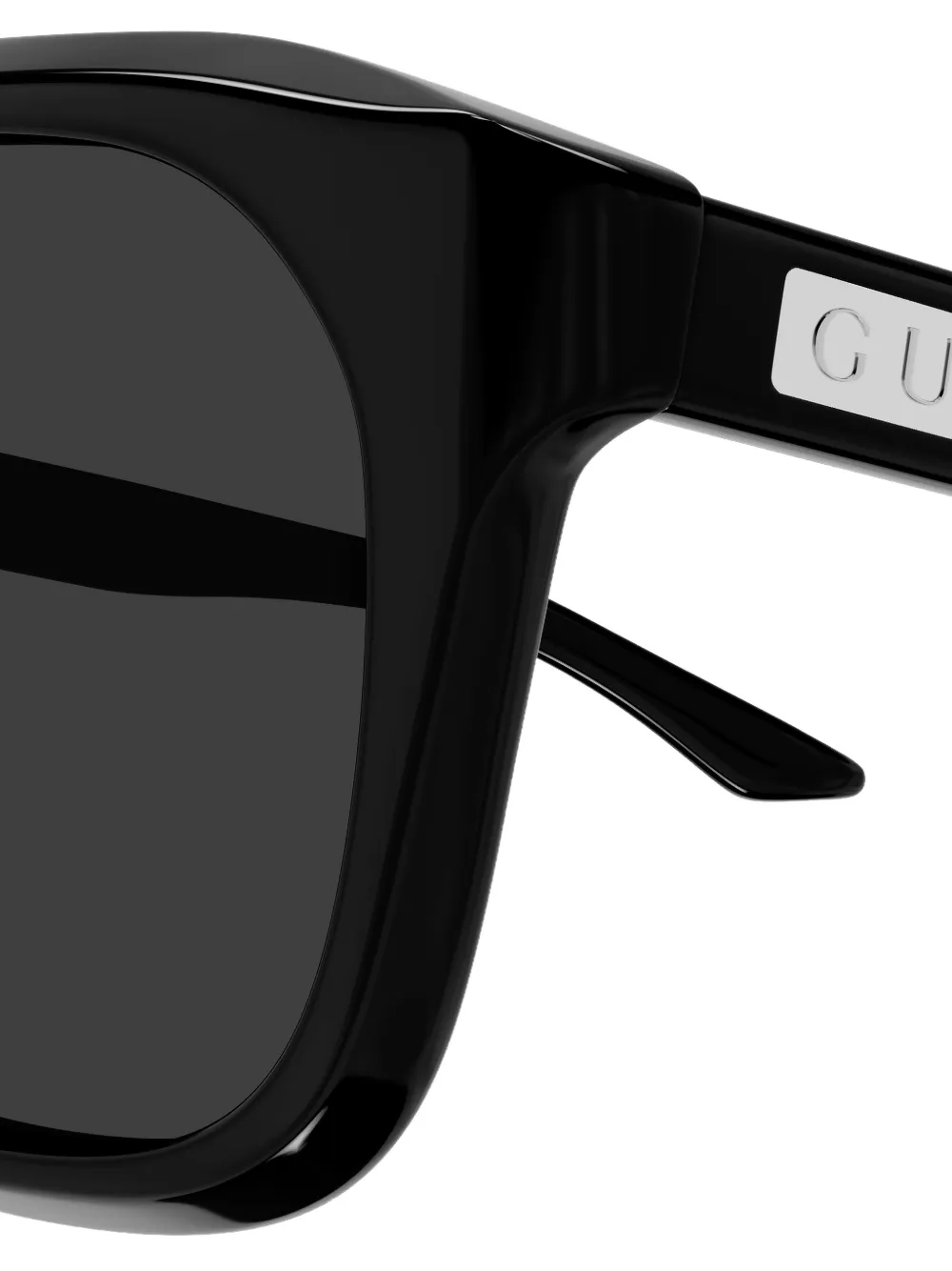 Gucci Eyewear スクエアフレーム サングラス | ブラック | FARFETCH JP