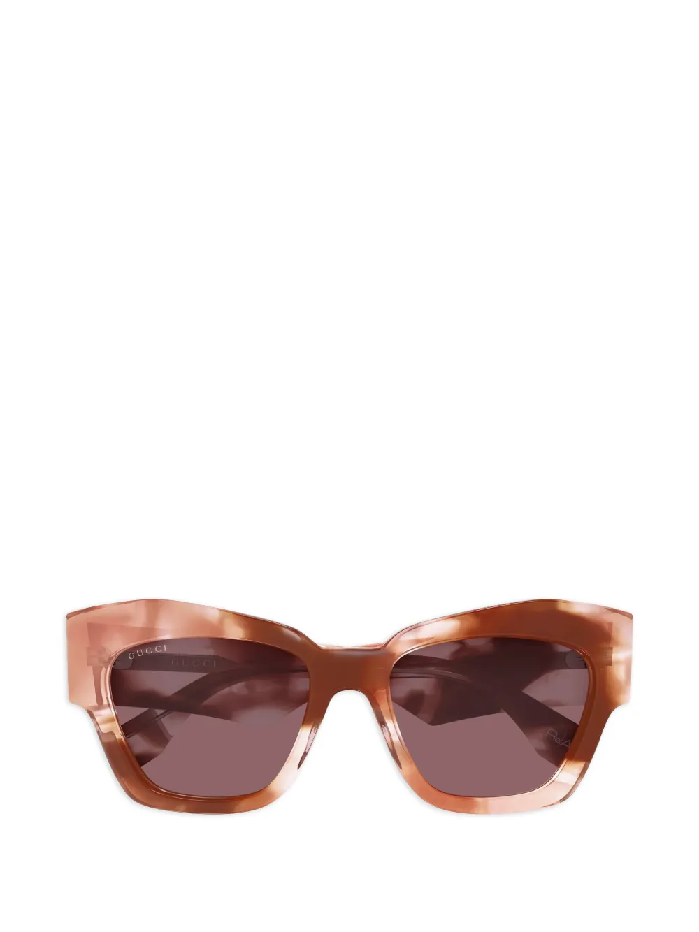 Gucci Eyewear logo-detail sunglasses - Marrone