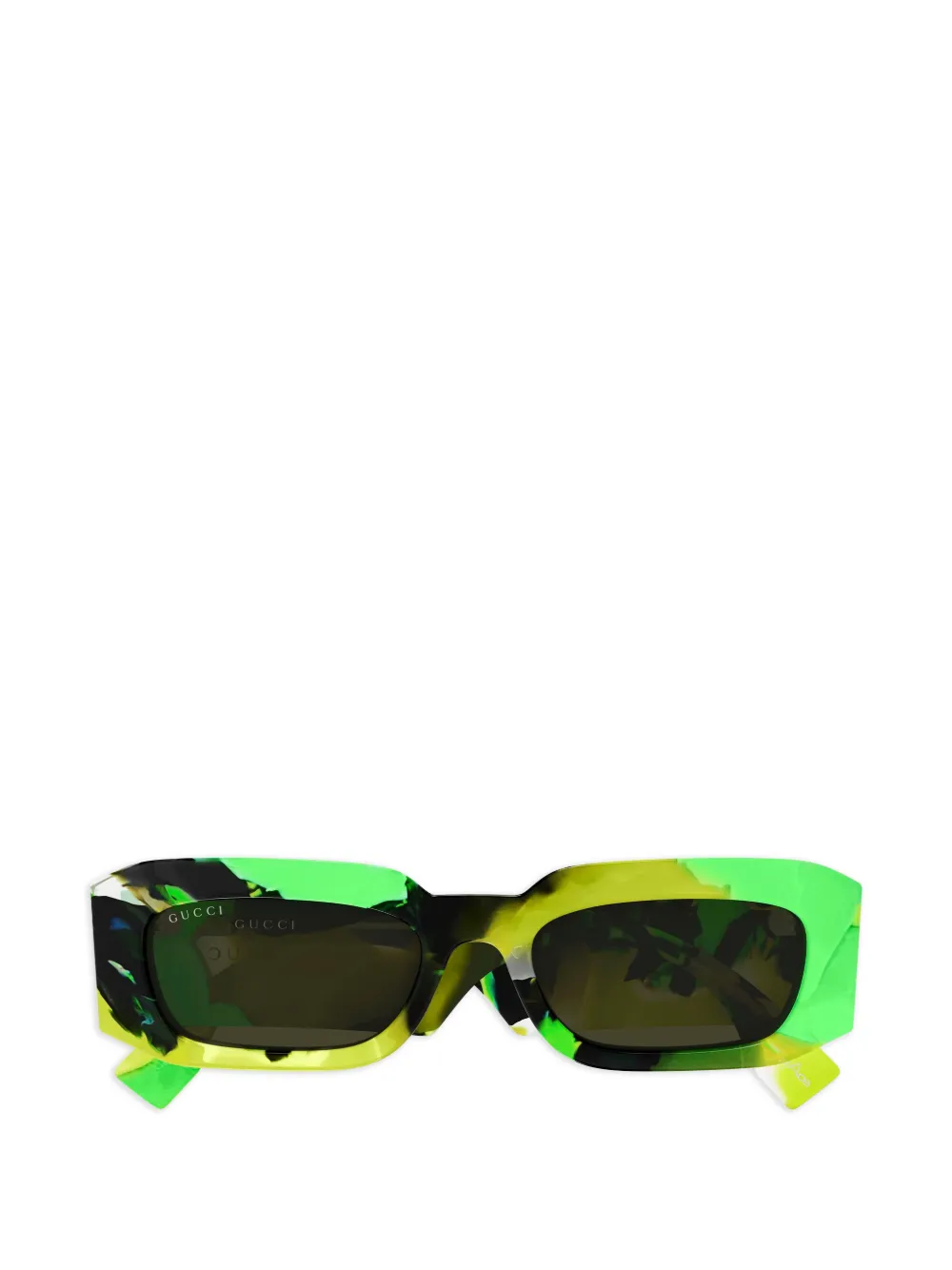 Gucci Eyewear logo-detail sunglasses - Verde