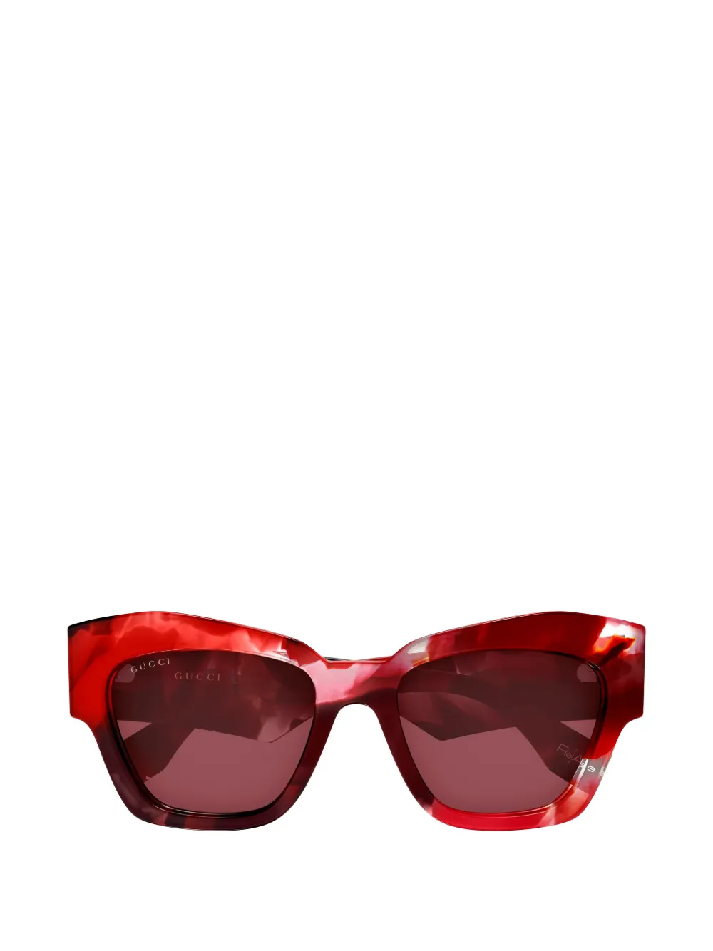 Gucci Eyewear logo-detail sunglasses - Rosso
