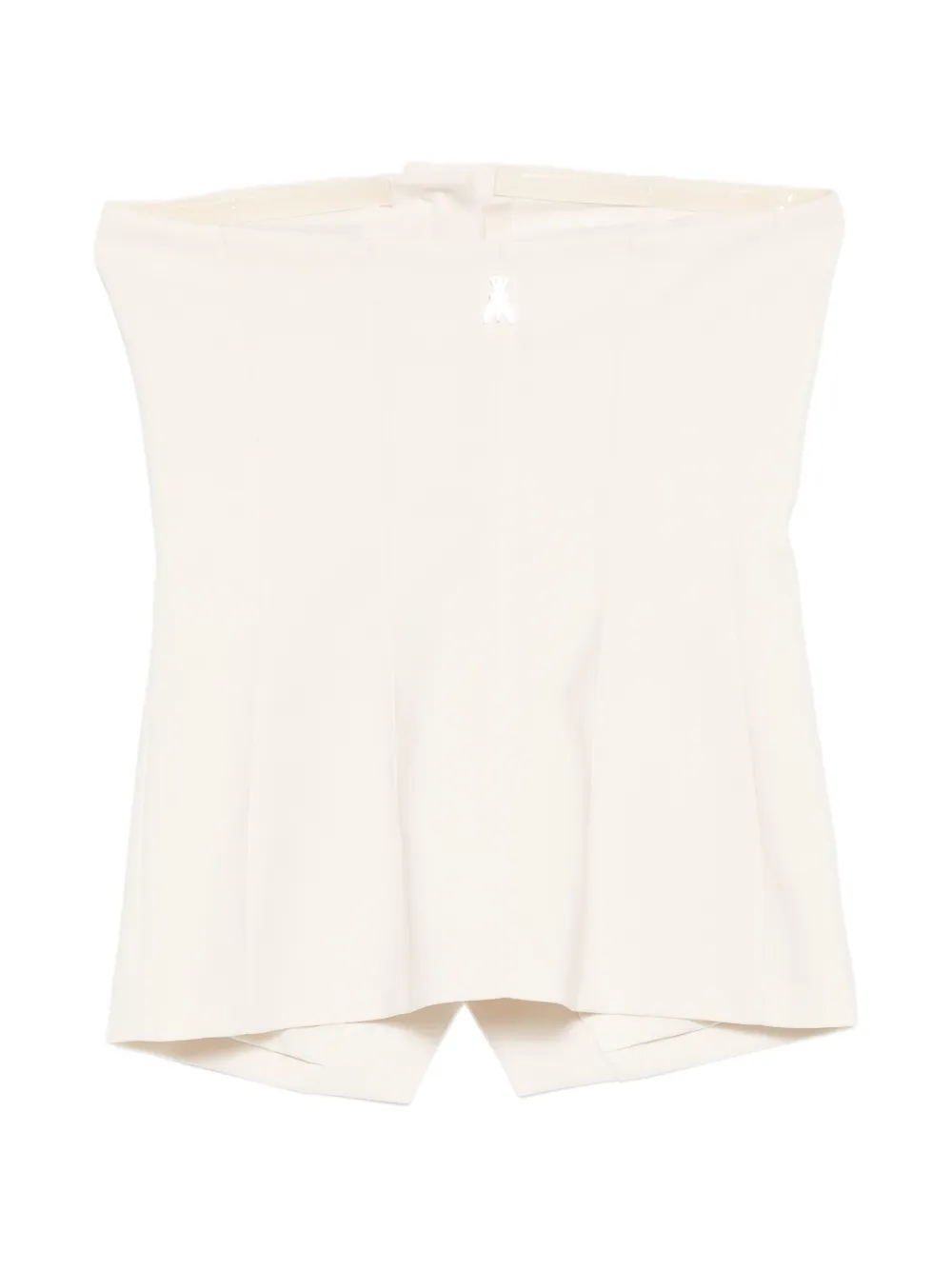  Patrizia Pepe Button Strapless Top - Neutrals 