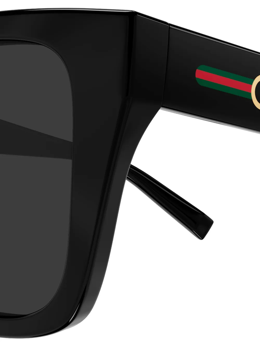 Gucci Eyewear Zonnebril met geometrisch montuur Zwart