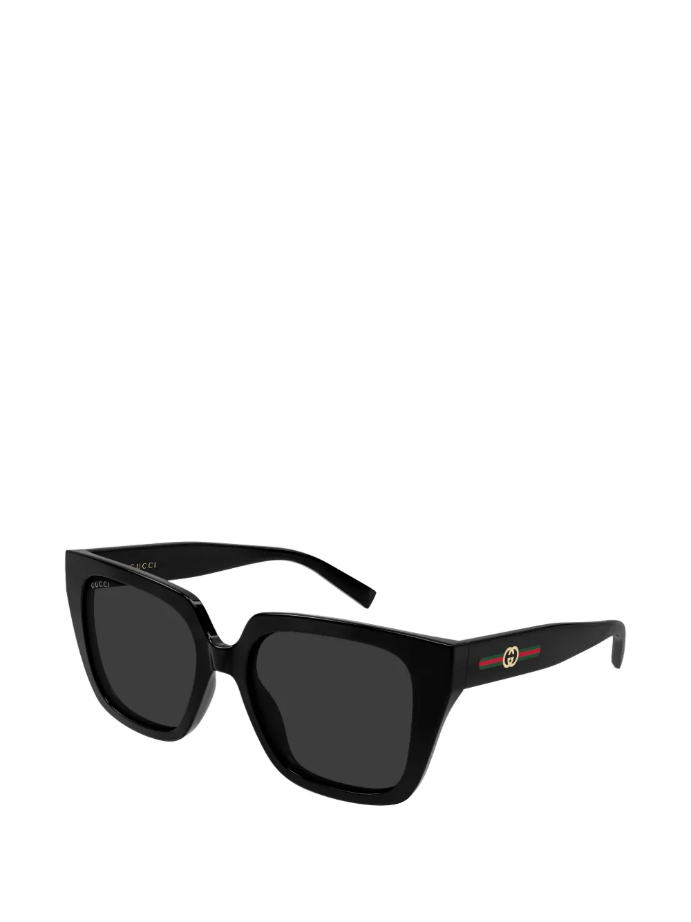 Gucci Eyewear Zonnebril met geometrisch montuur Zwart