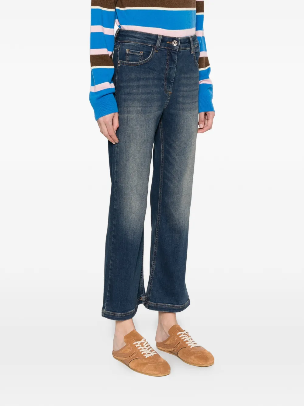  Patrizia Pepe Logo-detail Jeans - Blue 