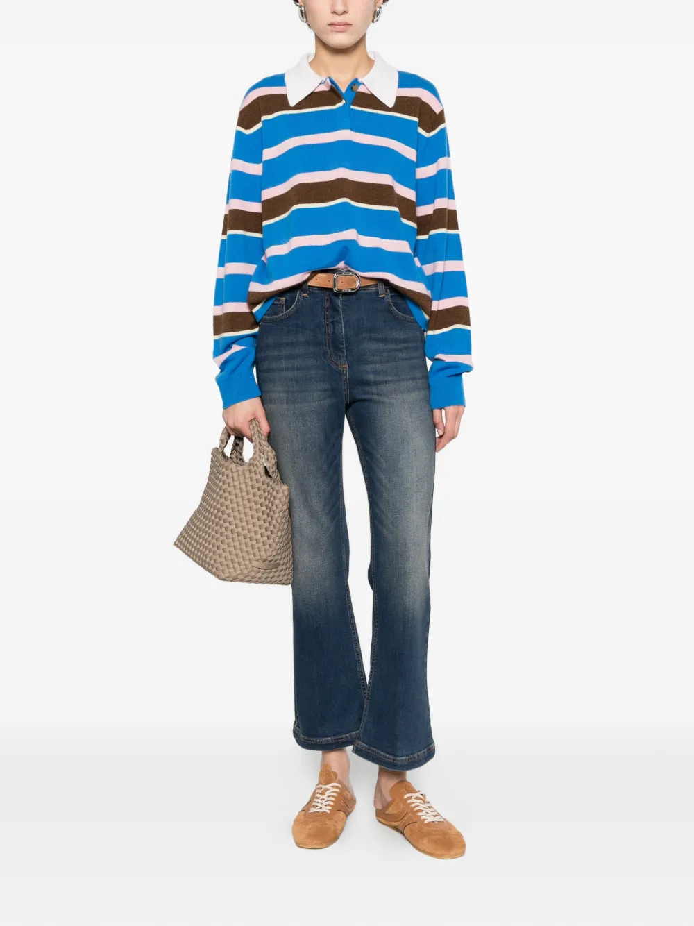  Patrizia Pepe Logo-detail Jeans - Blue 