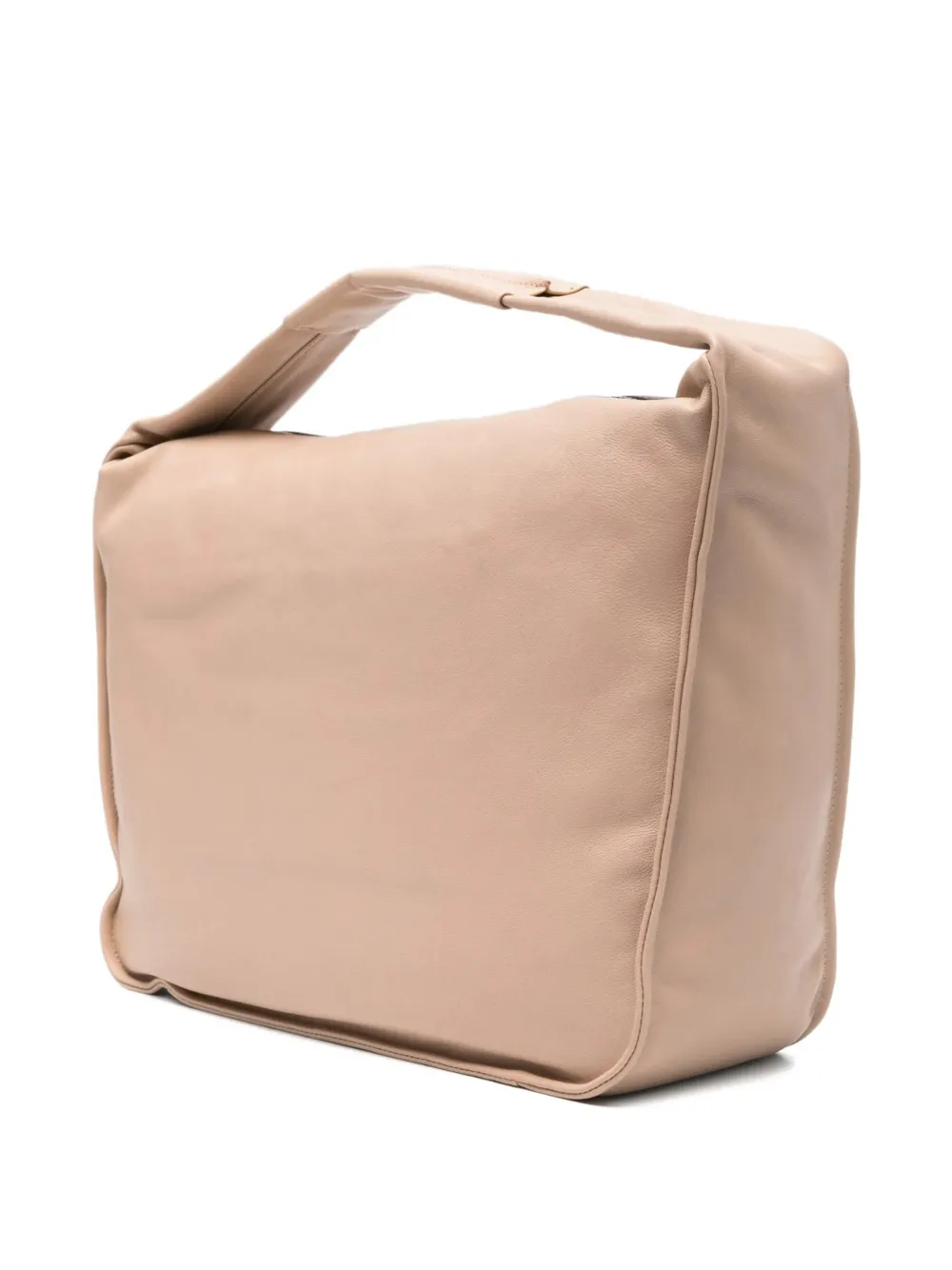  Patrizia Pepe Large Leather Shoulder Bag - Neutrals 