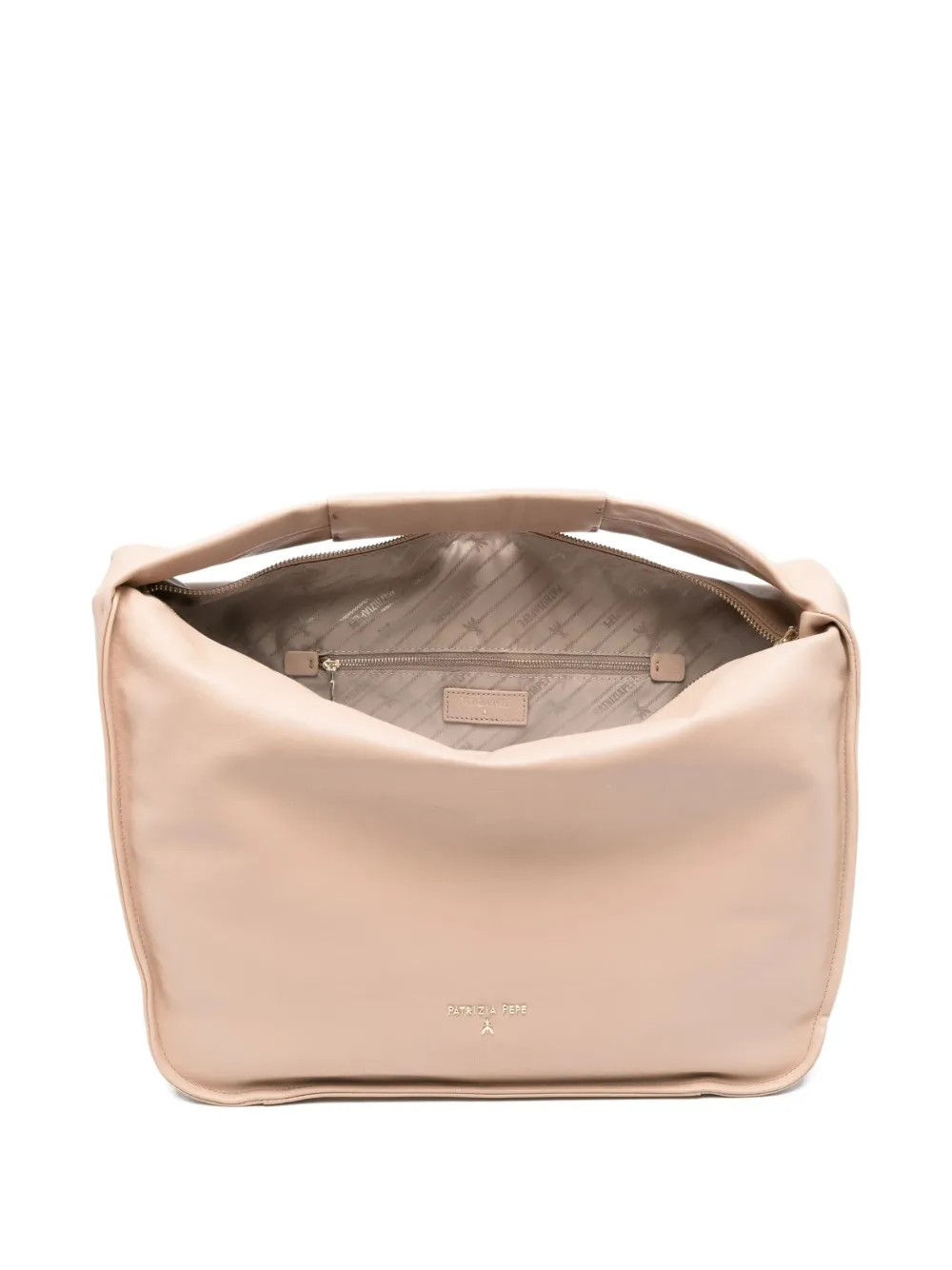  Patrizia Pepe Large Leather Shoulder Bag - Neutrals 