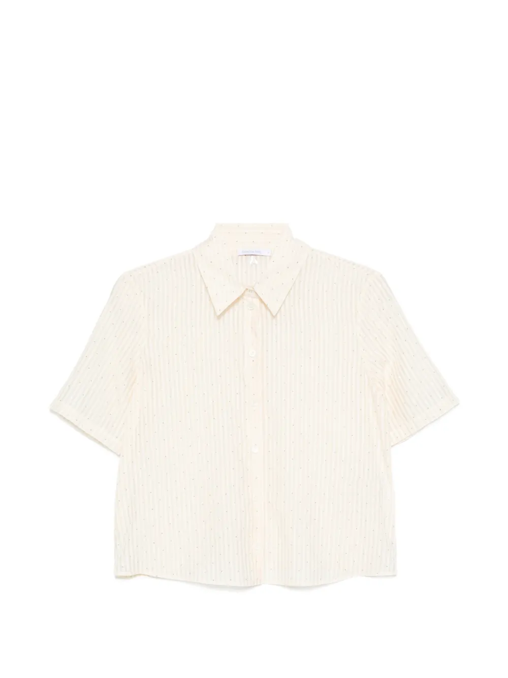 Patrizia Pepe striped-pattern shirt - Toni neutri