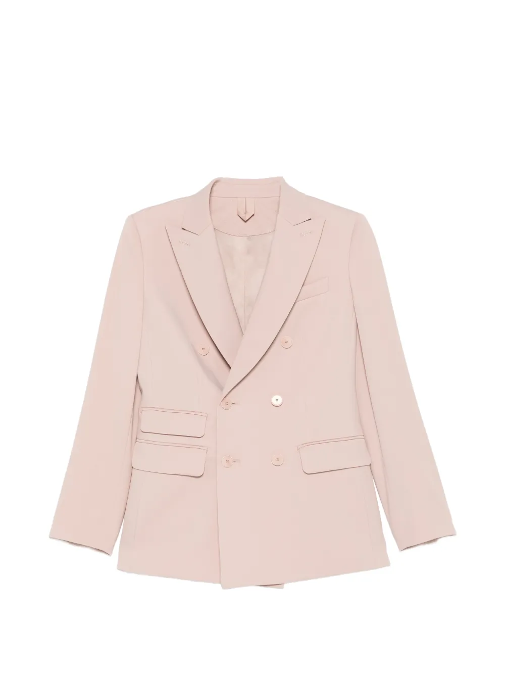 Max Mara Mxmegrege double-breasted pocket blazer - Rosa