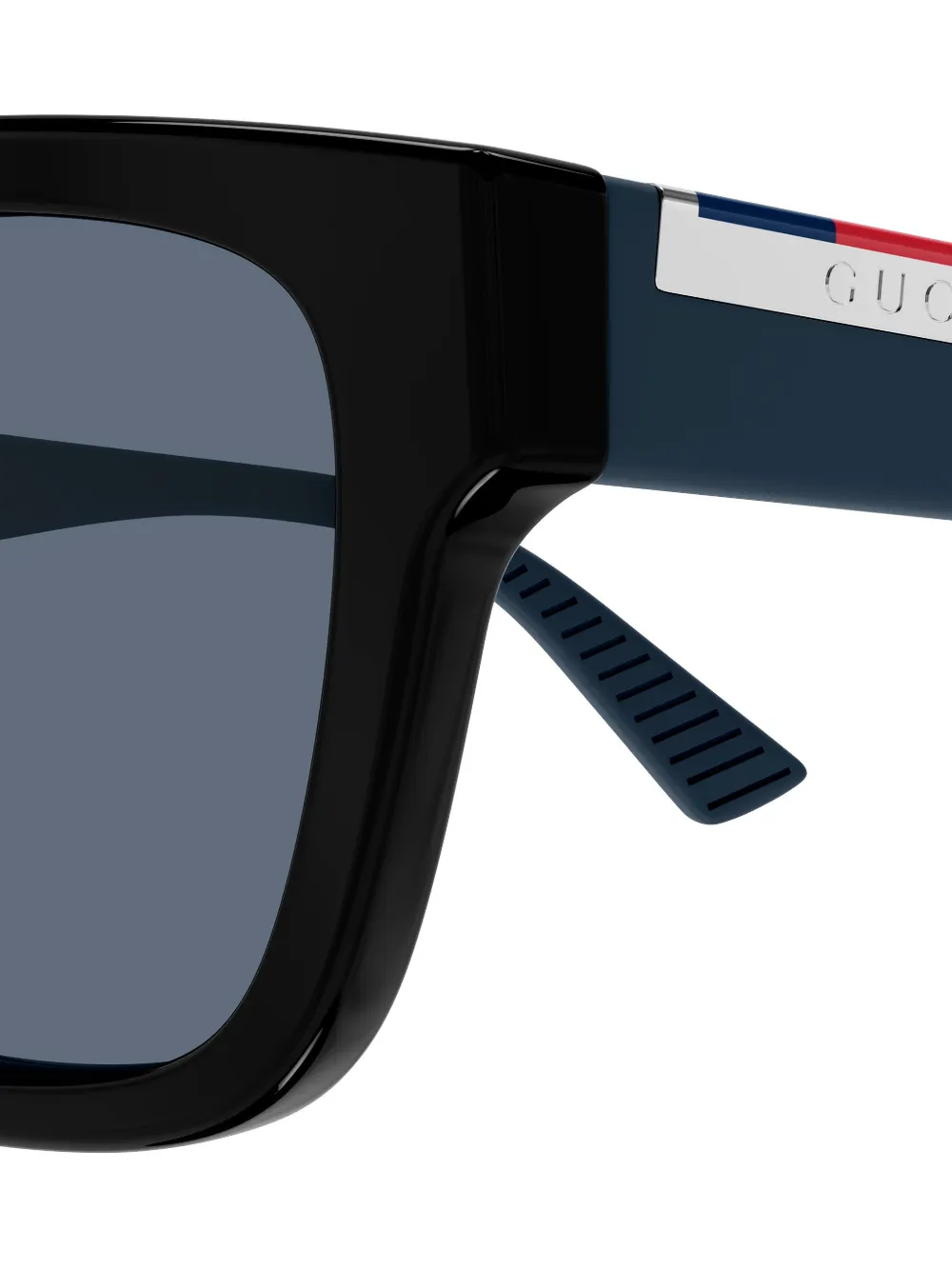 Gucci Eyewear Zonnebril met vierkant montuur Zwart