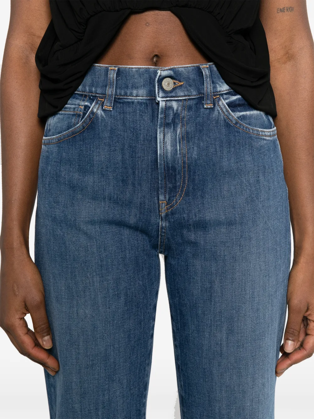 DONDUP Amber jeans met wijde pijpen Blauw