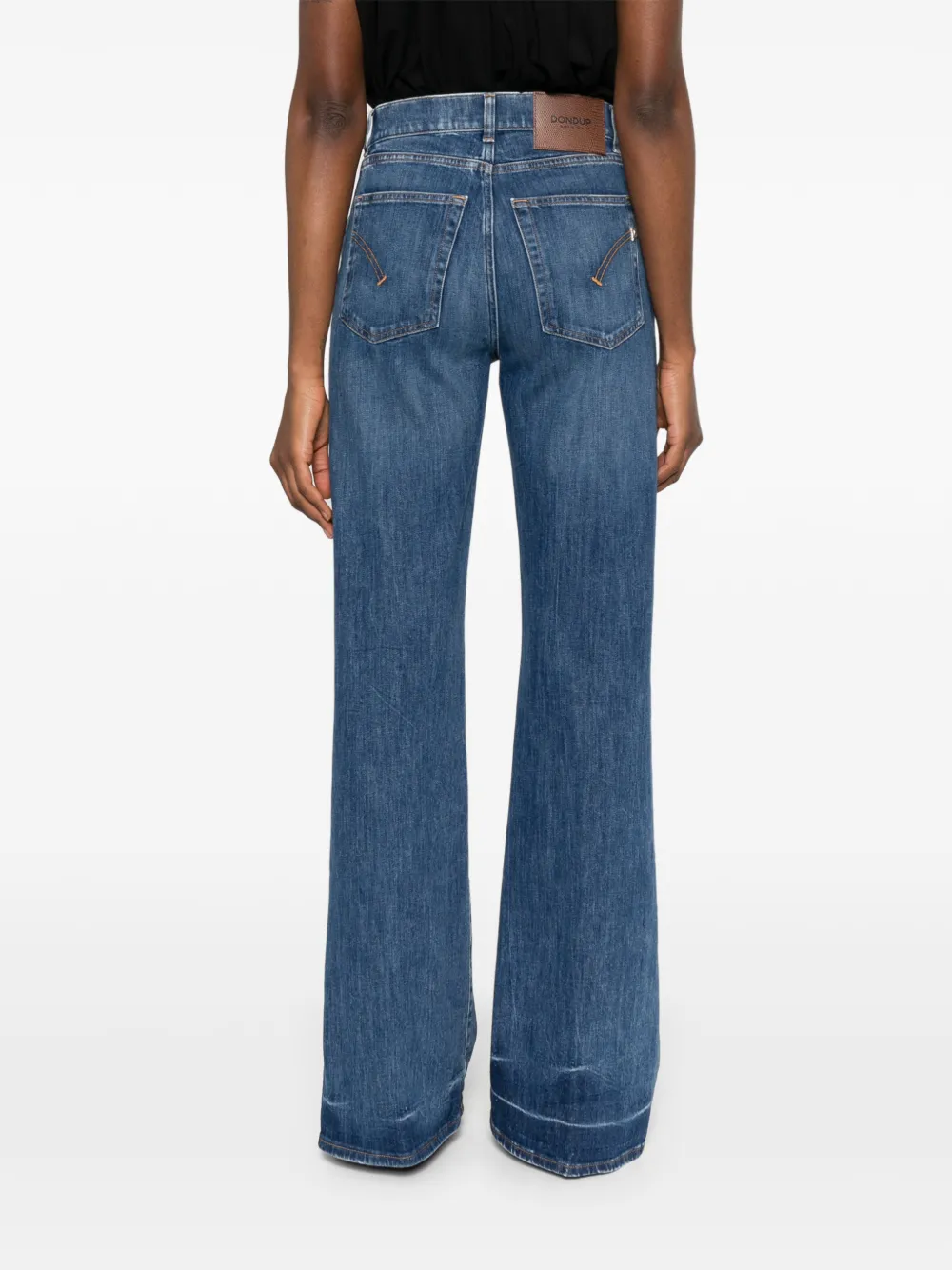 DONDUP Amber jeans met wijde pijpen Blauw