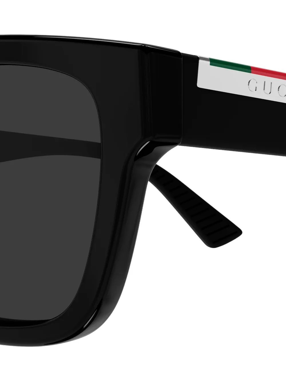 Gucci Eyewear Zonnebril met vierkant montuur Zwart