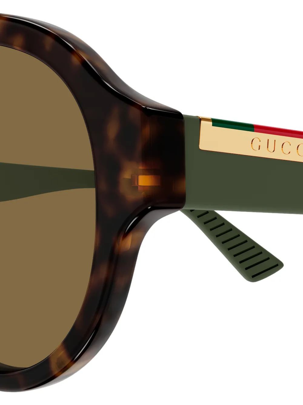 Gucci Eyewear Zonnebril met piloten montuur Bruin
