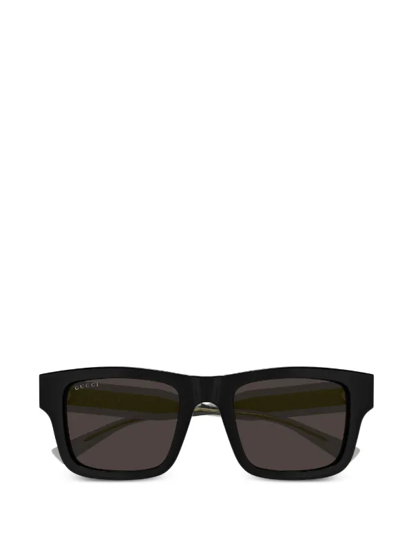 Gucci スクエア型サングラス ブラック Gucci Eyewear スクエアフレーム サングラス | ブラック | FARFETCH JP