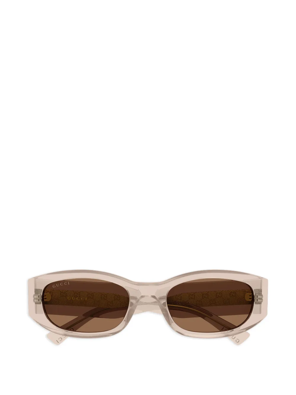 Gucci Eyewear geometric-frame sunglasses - Marrone