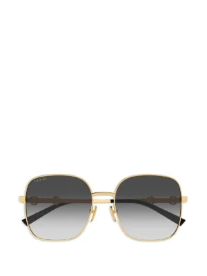 Gucci Eyewear グラデーション スクエアサングラス | ゴールドトーン