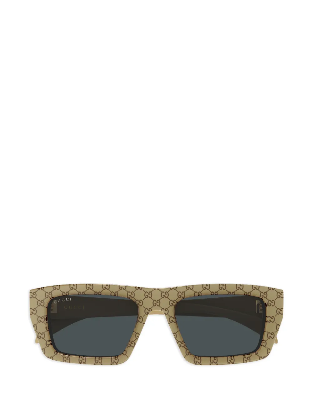 Gucci Eyewear square-frame pattern sunglasses - Toni neutri