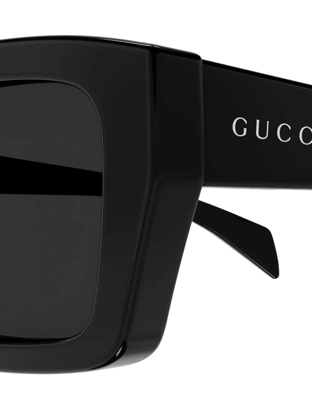 Gucci Eyewear Zonnebril met vierkant montuur Zwart