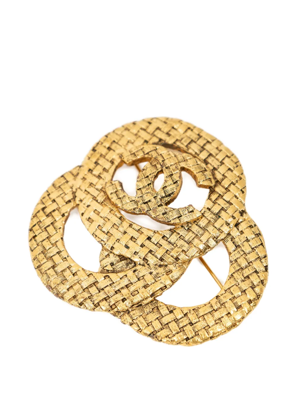 CHANEL Pre-Owned CC brooch - Oro