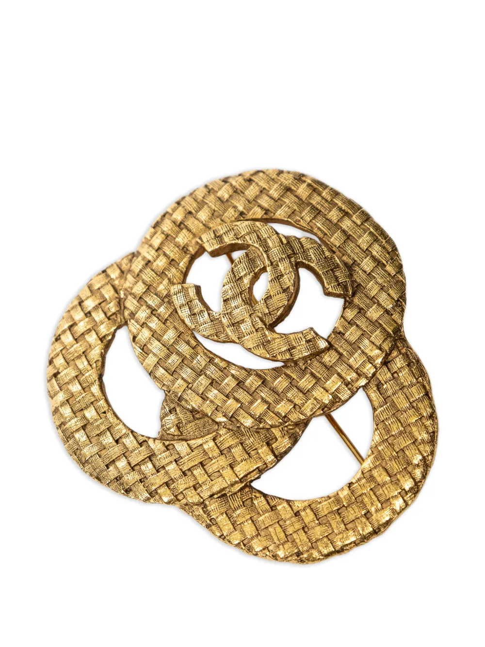CHANEL Pre-Owned CC brooch - Oro