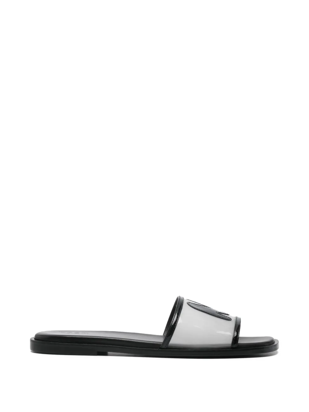 Msgm Logo Mules In White