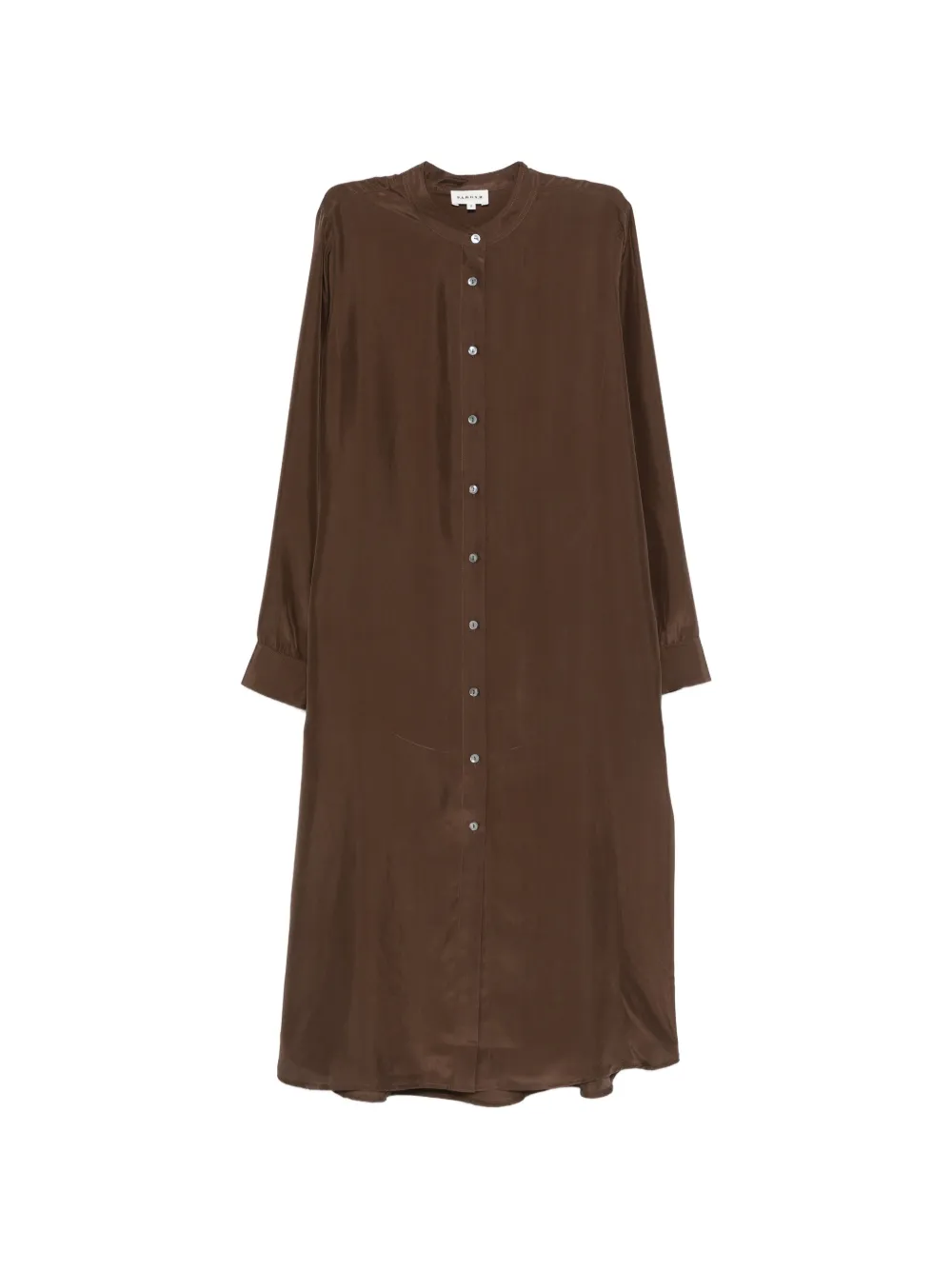 P.A.R.O.S.H. buttoned midi dress - Marrone