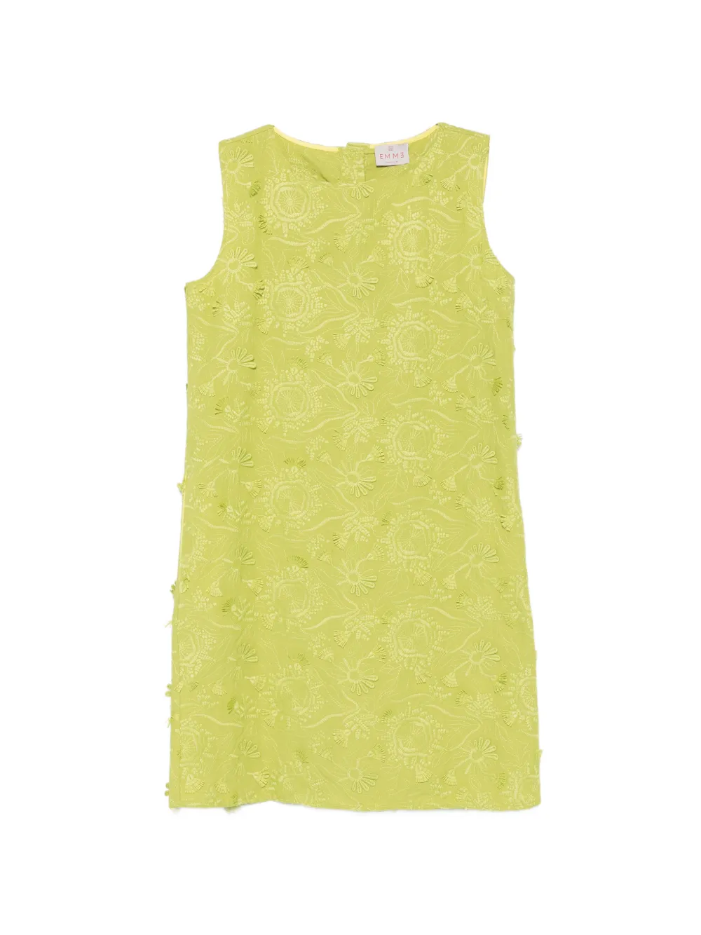 Marella floral-embroidered sleeveless mini dress - Verde