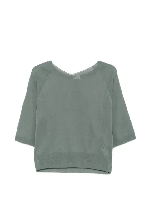 Marella fine-knit raglan-sleeve sweater