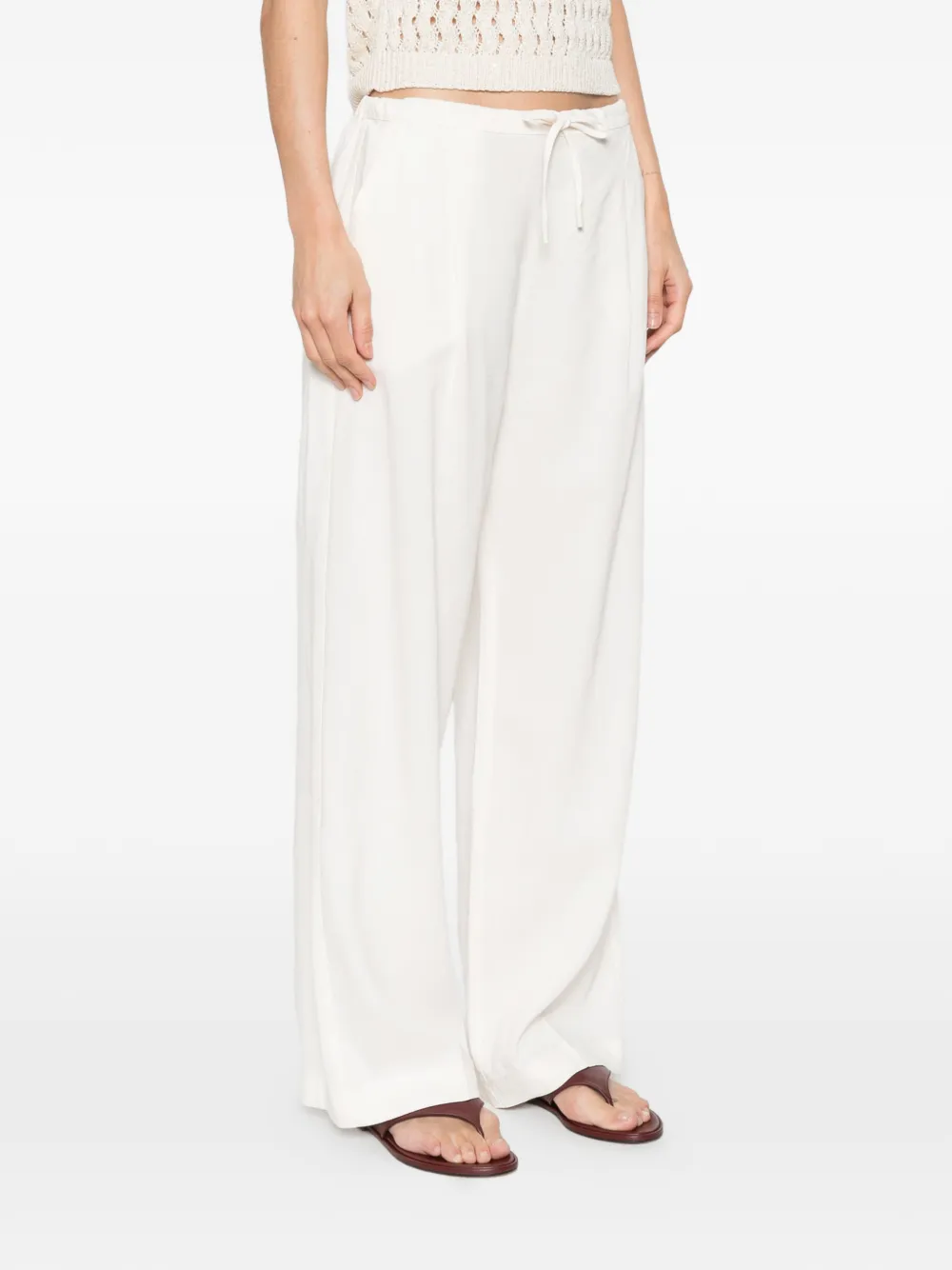  Monochrome Malloro Drawstring Trousers - Neutrals 