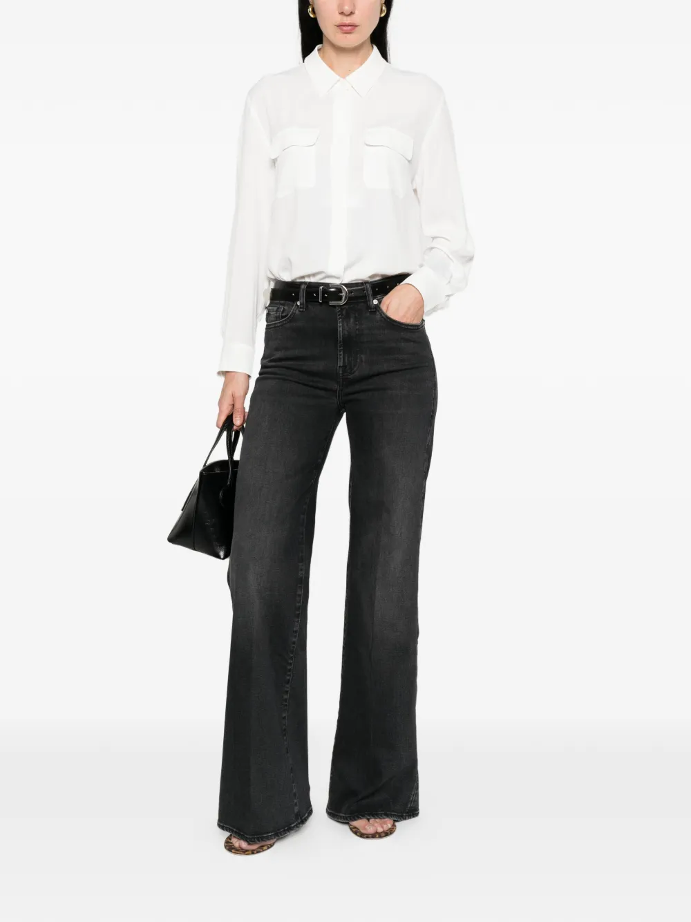  Marella Febe Pocket Collared Shirt - White 