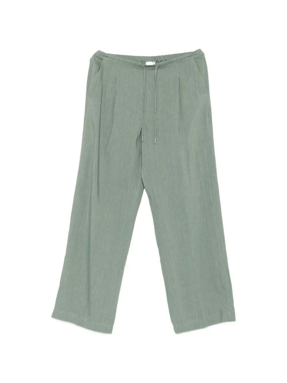 Marella drawstring-waist pleated trousers - Verde